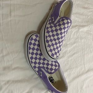 Purple Checkered Vans